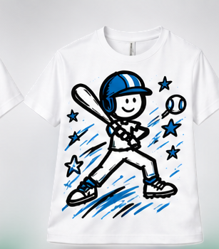 Stickteez Boys Baseball Tee mockup