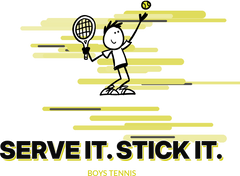 Stickteez boys tennis full front graphic