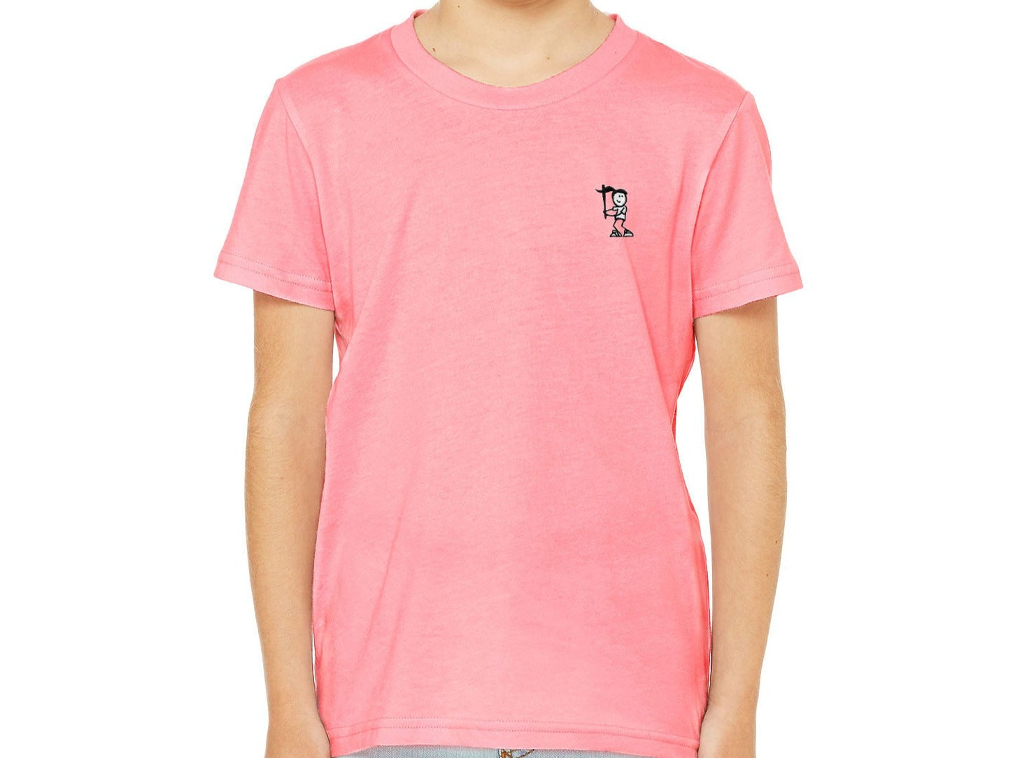 Girls Baseball Bat Crew Neck