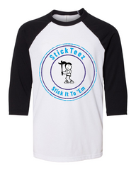 Girls Baseball Bat Three-Quarter Tee
